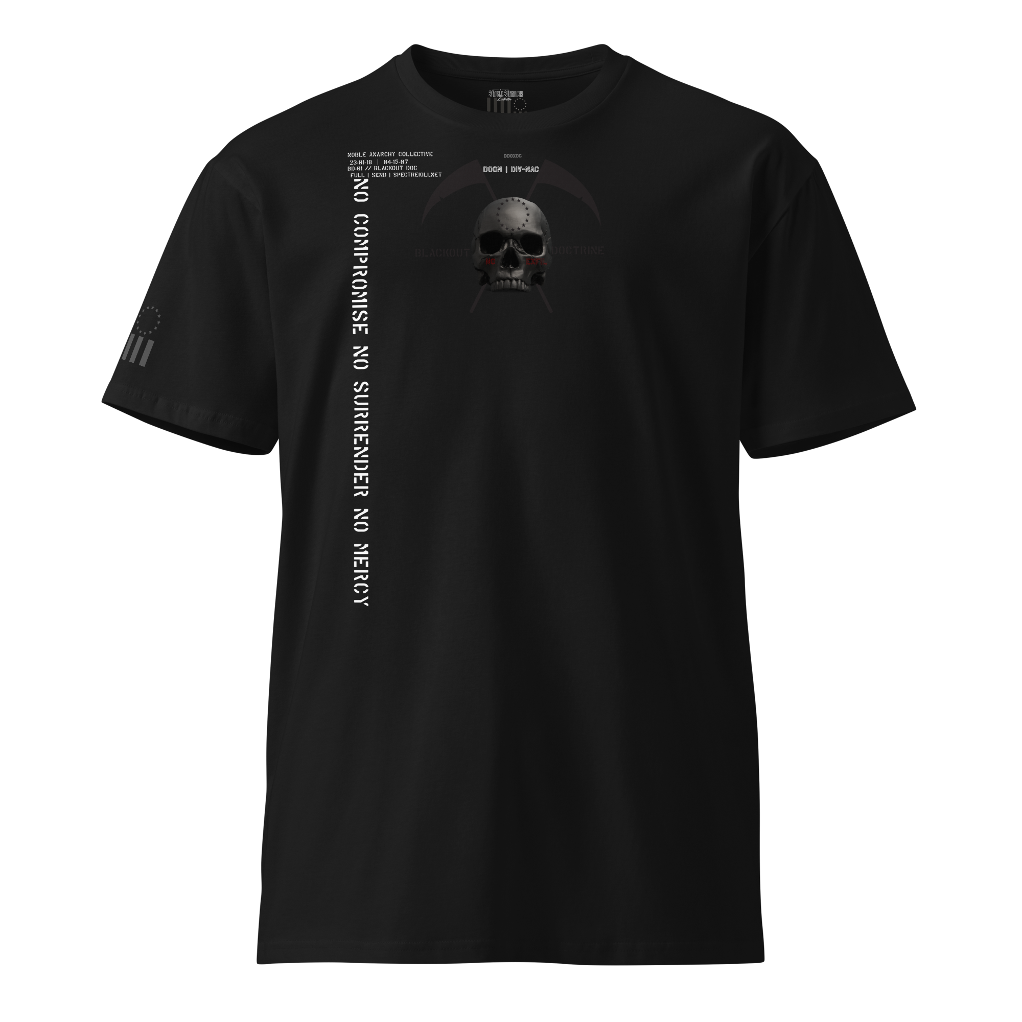 Doom Division Premium Blackout Collection Tactical Tee