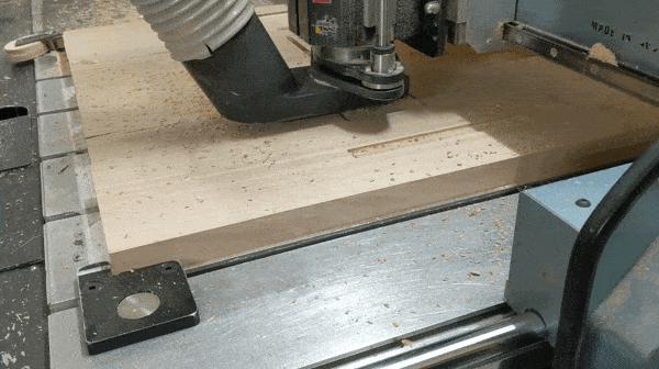 Routing out the wireless charger cavity
