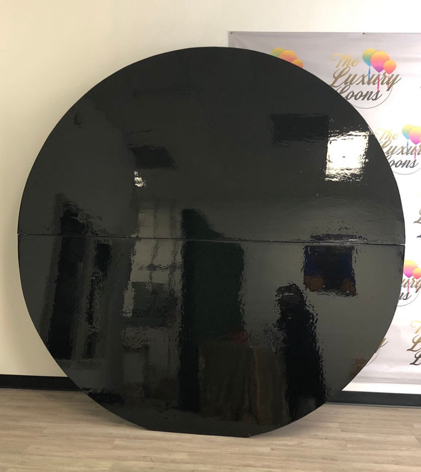 Round Black Wall Rental