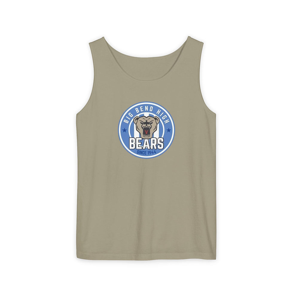 Thumbnail: Big Bend Bears Unisex Garment-Dyed Tank Top