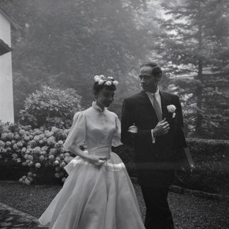 オードリー・ヘプバーンとメル・ファーラーの結婚式