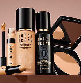 Bobbi Brown Cosmetics luxury beauty, skincare, fragrance or cosmetics collection packaging and signature products