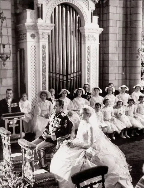 Mariage de Grace Kelly et du Prince Rainier de Monaco