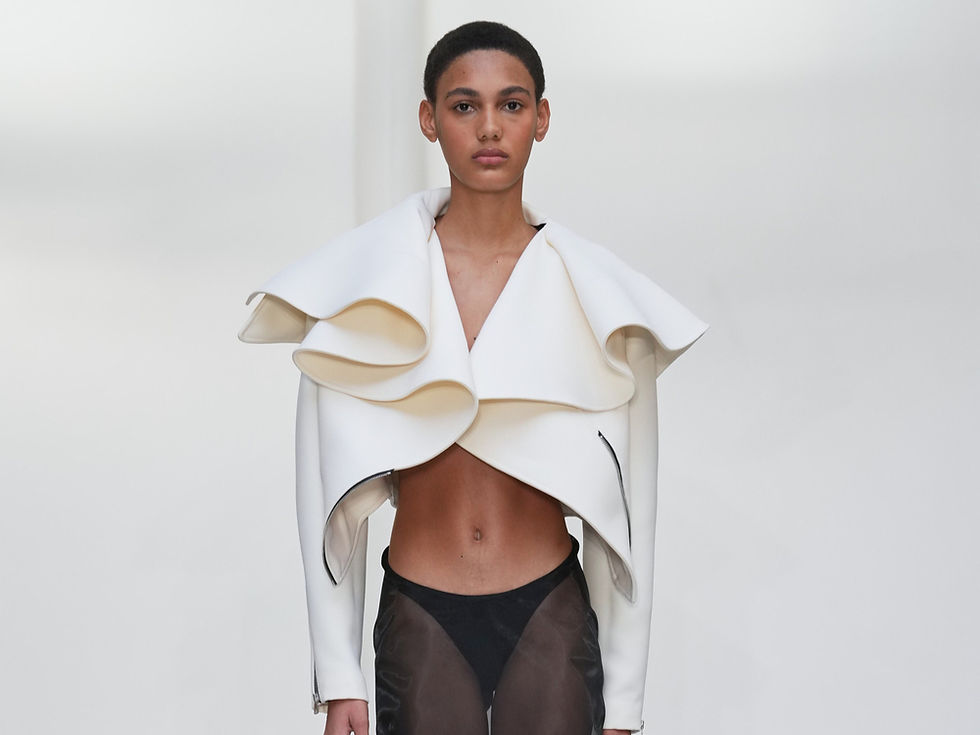 Burc Akyol Spring/Summer 2027 runway — official look 7