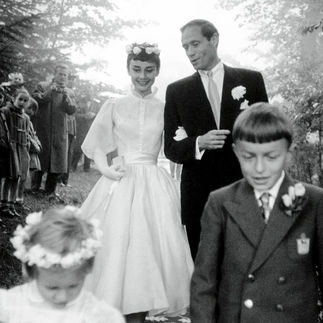 オードリー・ヘプバーンとメル・ファーラーの結婚式