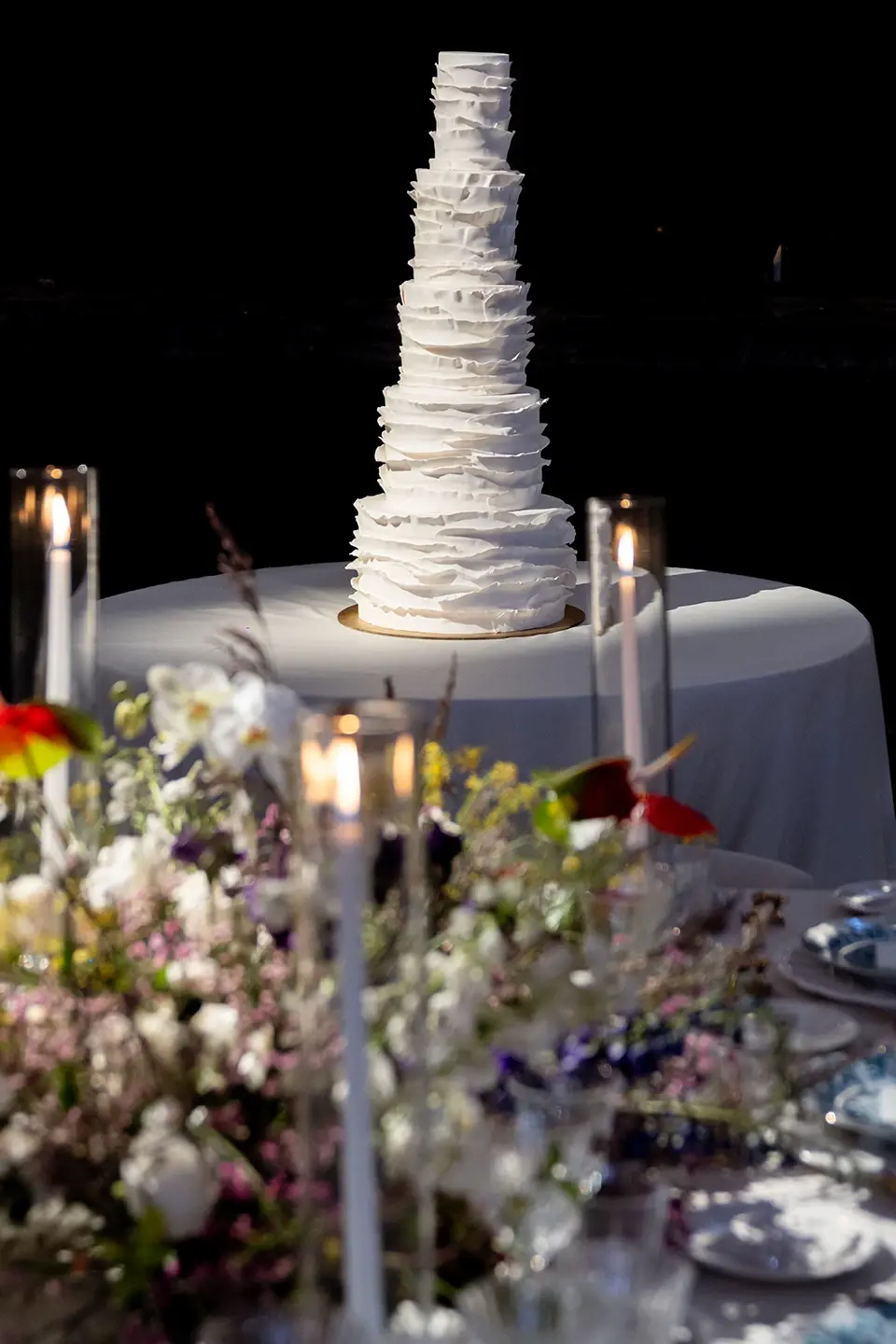 Decoração monumental de casamento por House of Kirschner