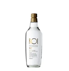 ROI Water premium fine food & beverage product displayed in an elegant luxury setting