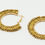 Miniaturbild: Medium Hoops With Beaded Details in Gold
