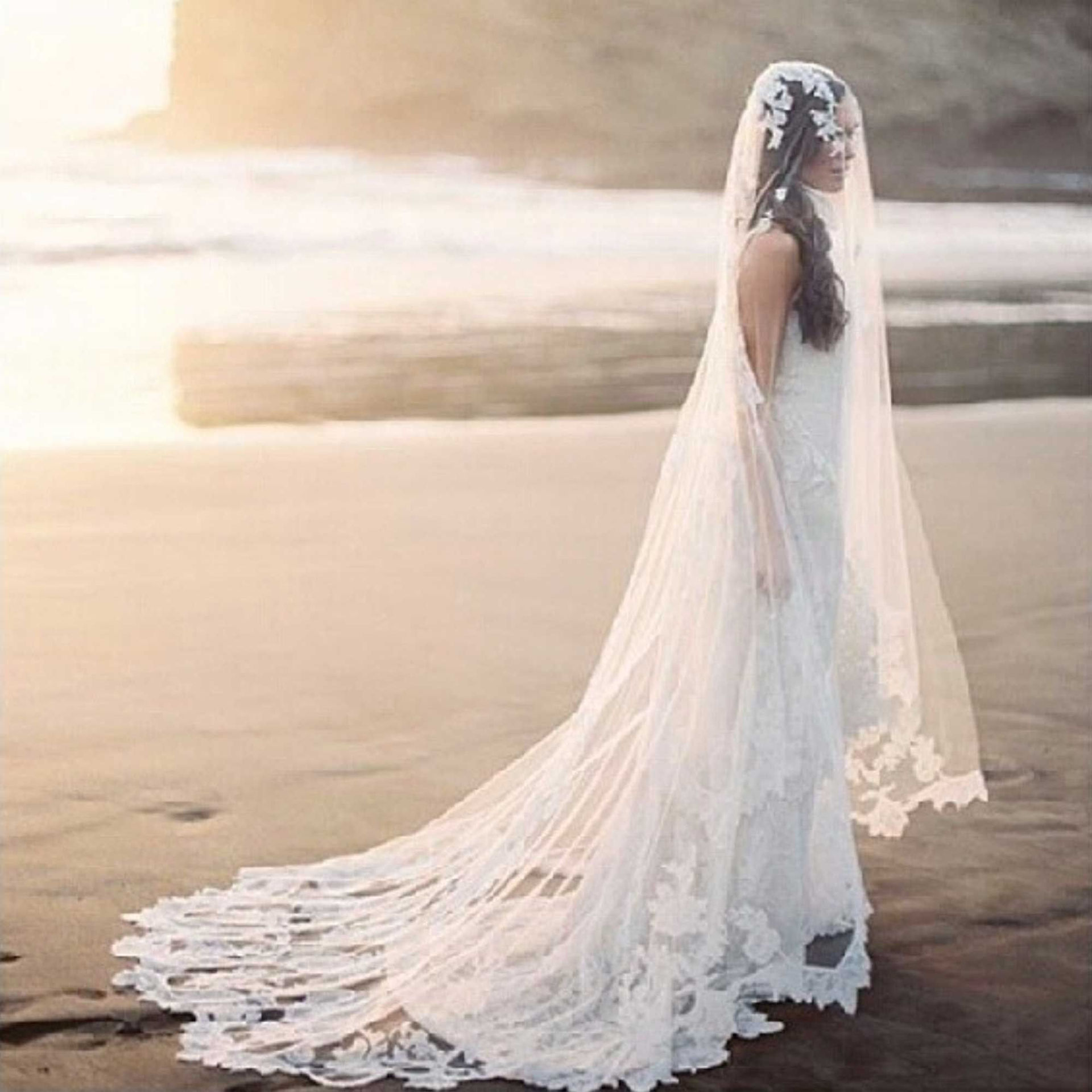 Velo de novia y mantilla — imagen 21
