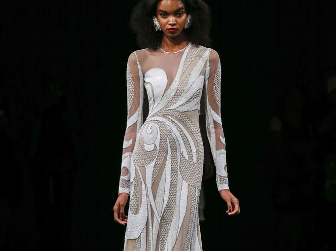 Naeem Khan fashion collection runway look