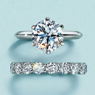 Bagues de fiançailles emblématiques de la collection Bridal Tiffany & Co.