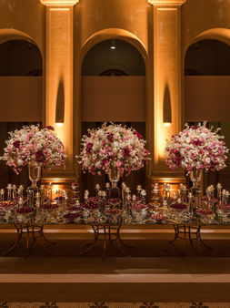 Decoração de Casamento Marsala na Sala São Paulo por Eventando