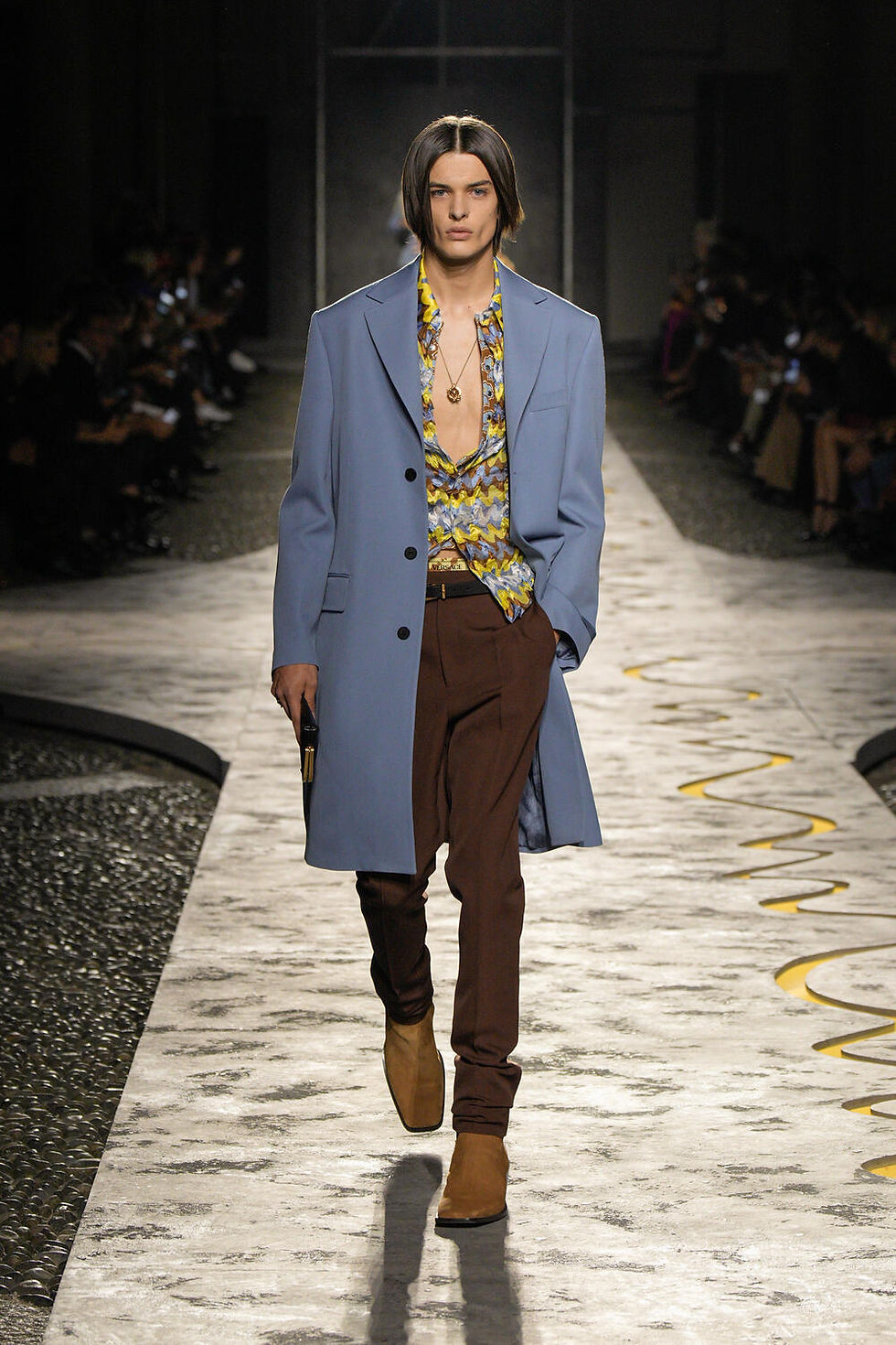 Versace Spring/Summer 2025 runway — official Camera Moda look 7