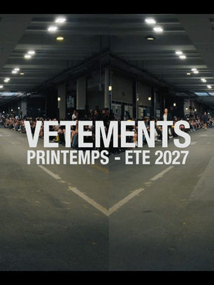 Vetements Menswear Spring/Summer 2027 — official cover