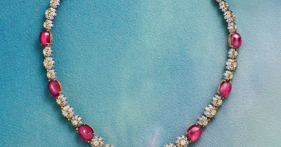 Tiffany & Co. Blue Book 2026 Blossom Rubellite Necklace — official editorial asset