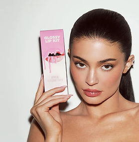 Kylie Jenner Cosmetics luxury beauty, skincare, fragrance or cosmetics collection packaging and signature products