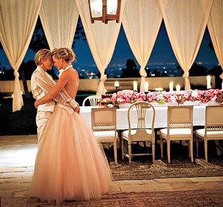 wedding of Ellen DeGeneres and Portia de Rossi