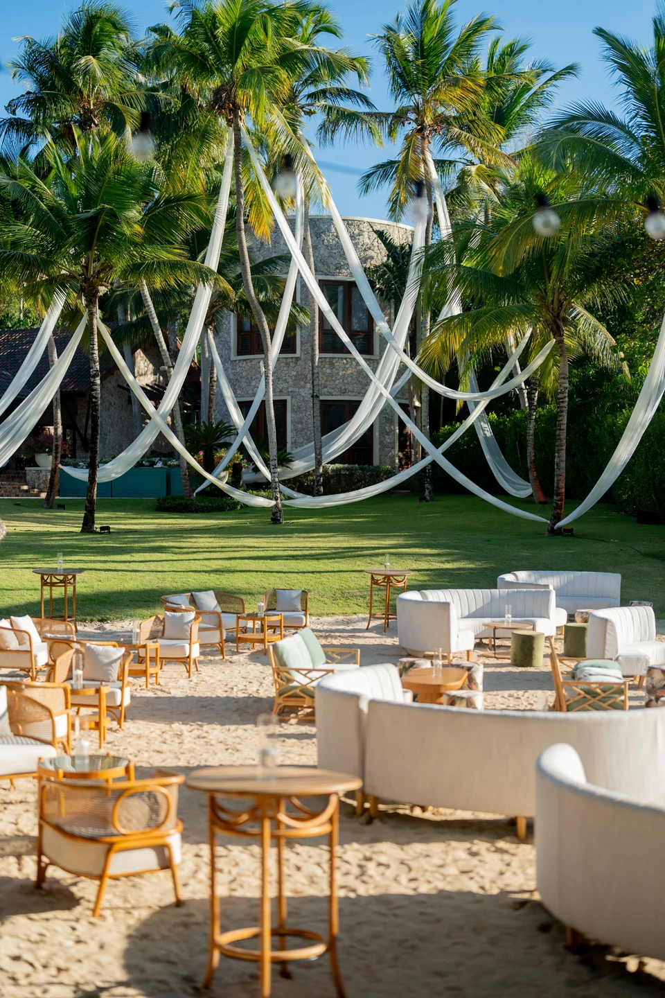 Romantic Wedding Decor in Punta Cana by House of Kirschner