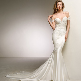 Column wedding dress