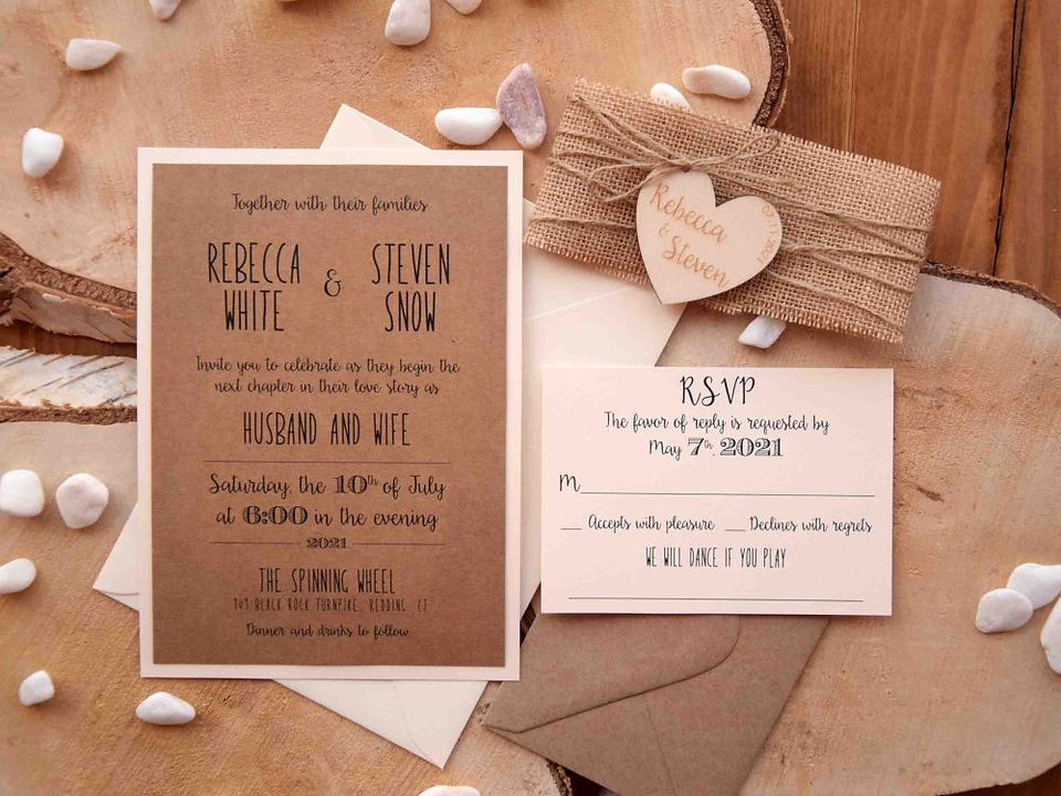 Rustic Wedding Invitation Ideas