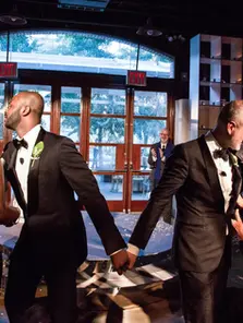 O casamento elegante e intimista de Derrence Washington e Nick Denton