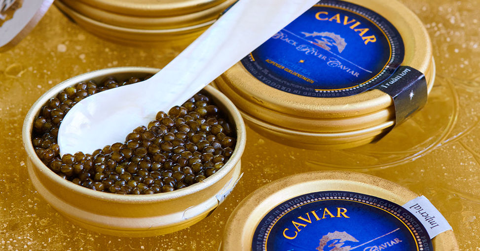 Black River Caviar premium caviar product displayed in an elegant luxury setting