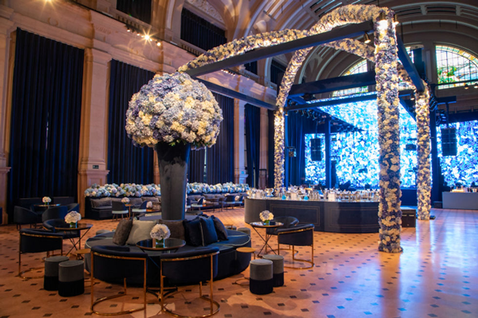 Vic Meirelles Creates an Artsy Hydrangea Wedding at Sala São Paulo — photograph 9 by Flavia Vitoria Photo; Izac Fedotti; Lufre; Ricardo Augusto; Andy Santana; Patrícia Devoraes