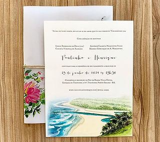 Convite de Casamento na Praia