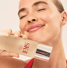 SK-II luxury beauty, skincare, fragrance or cosmetics collection packaging and signature products