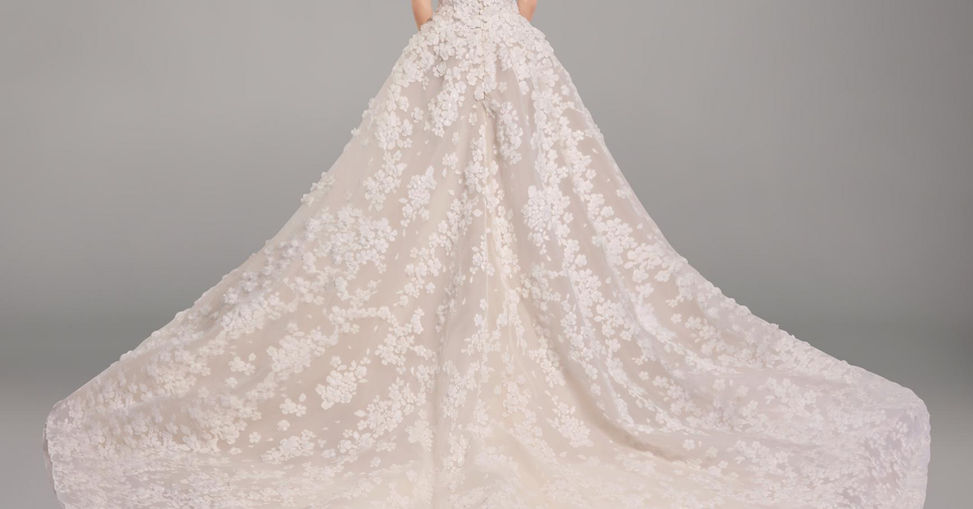 Elie Saab Bridal Spring 2026 Look 2 back view — official brand image