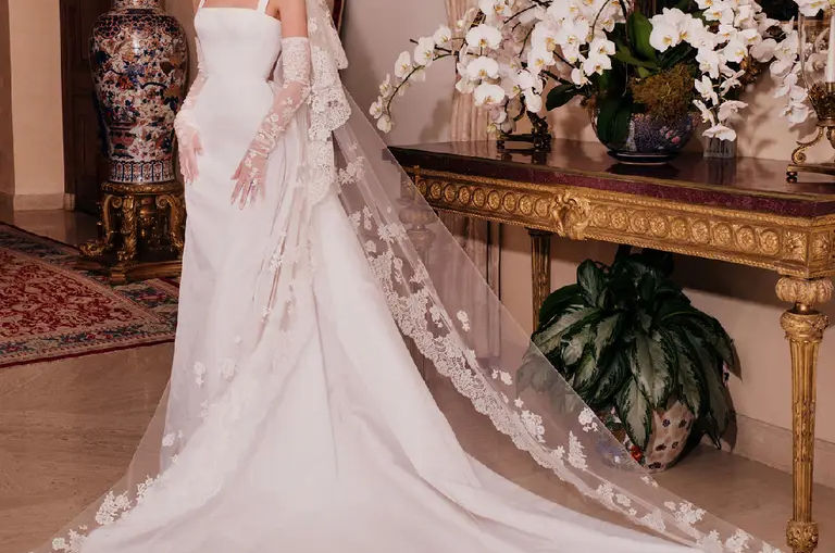 Valentino Bridal bridal couture wedding gown showcasing luxury craftsmanship, elegant details, and contemporary bridal design