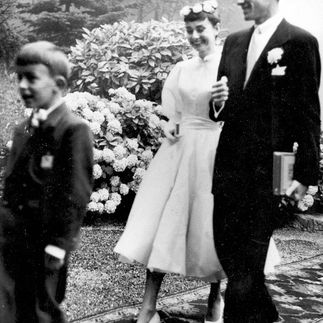 オードリー・ヘプバーンとメル・ファーラーの結婚式
