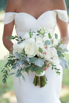 Ramo de novia blanco