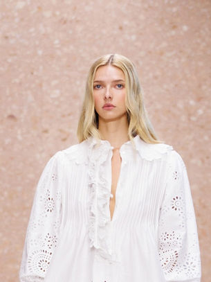 Apple Martin at Chloé Spring 2027 — Look 12, face visible