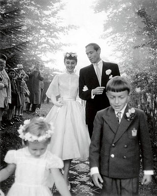 Wedding of Audrey Hepburn and Mel Ferrer