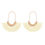 Thumbnail: Mye1038 - Fan Shape Drop Hoop Earrings