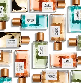 Goldfield & Banks luxury beauty, skincare, fragrance or cosmetics collection packaging and signature products