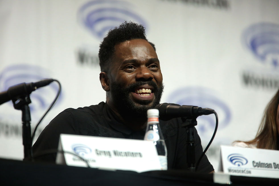 Colman Domingo discussing Fear the Walking Dead at WonderCon in Anaheim in 2018
