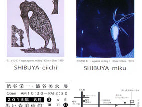 澁谷栄一・澁谷美求 展
2015.8月