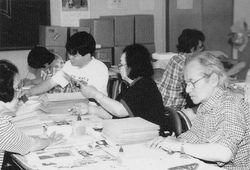 1998年40周年記念版画集制作風景