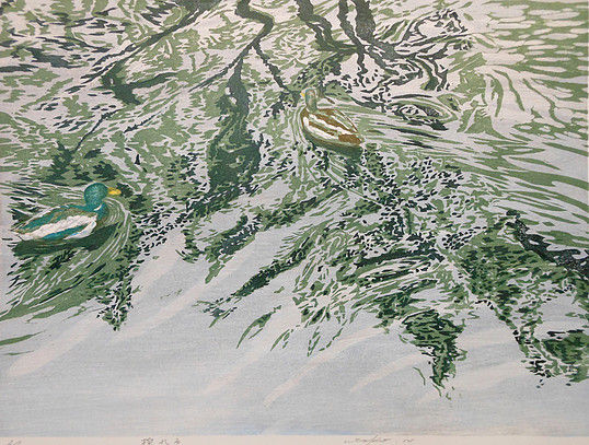 NAKAJIMA UTAKO (Wood cut)