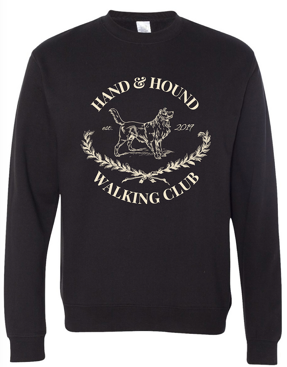 Black Unisex Crewneck Sweatshirt