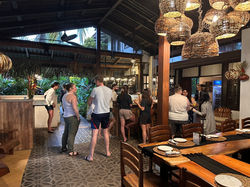 Socializing before dinner