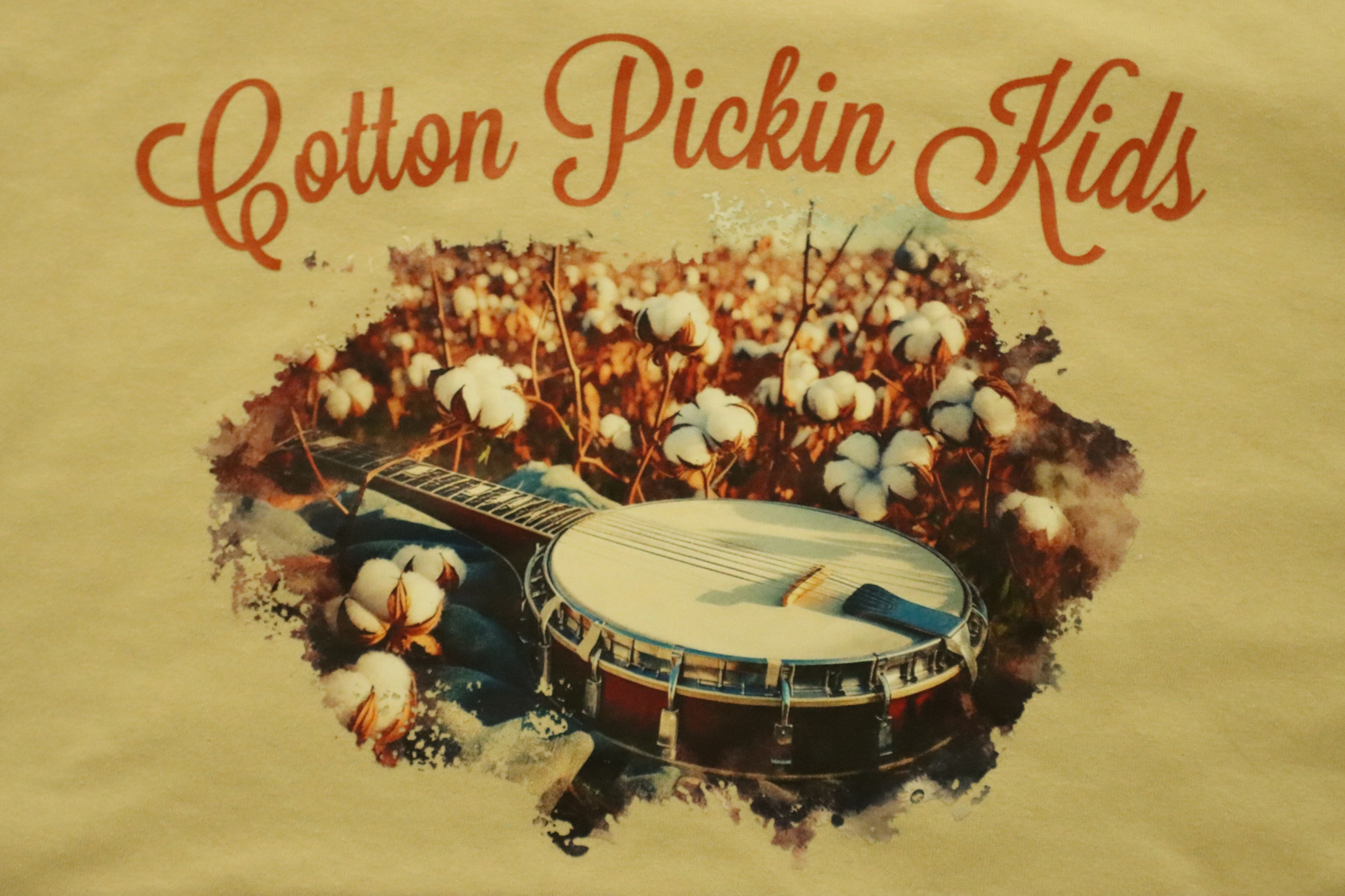 Banjo in cotton field T-shirt