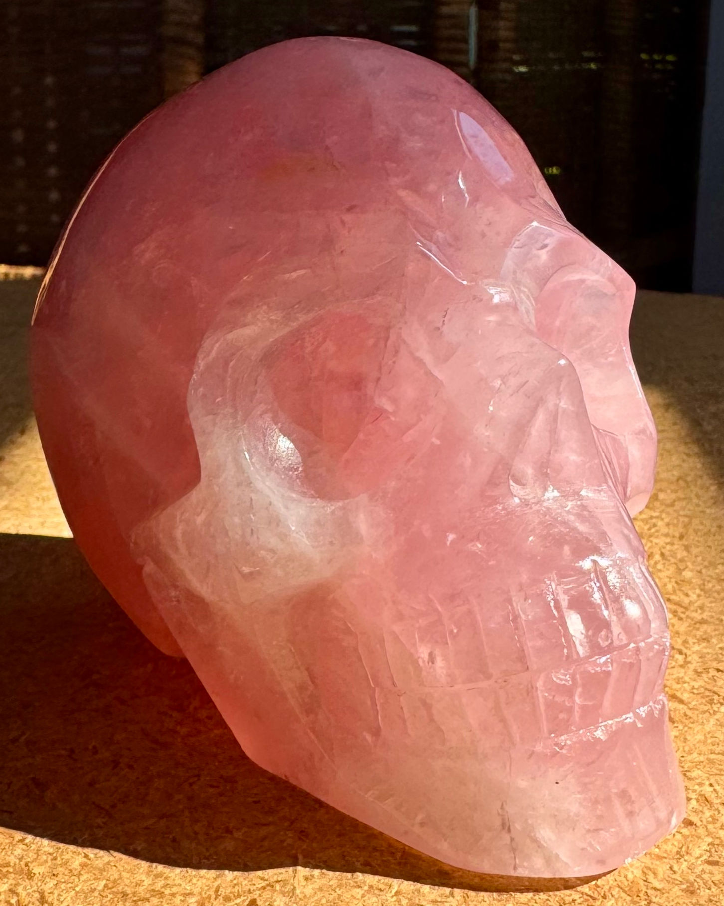 Rose Quartz Skull