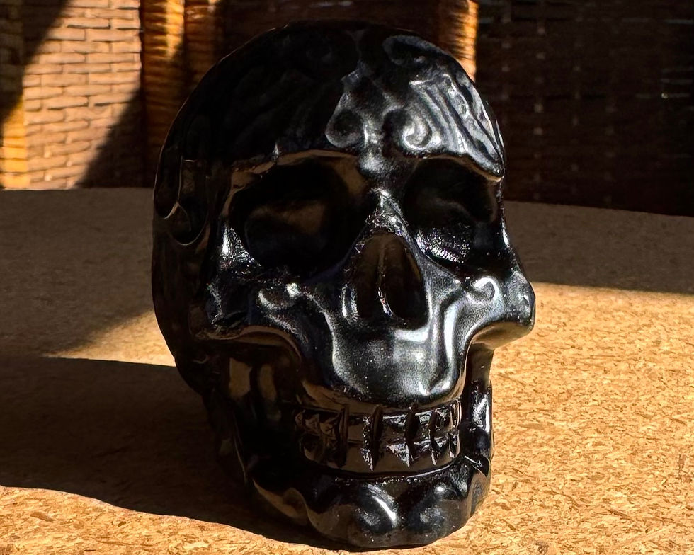 Thumbnail: Black Onyx Alien Skull