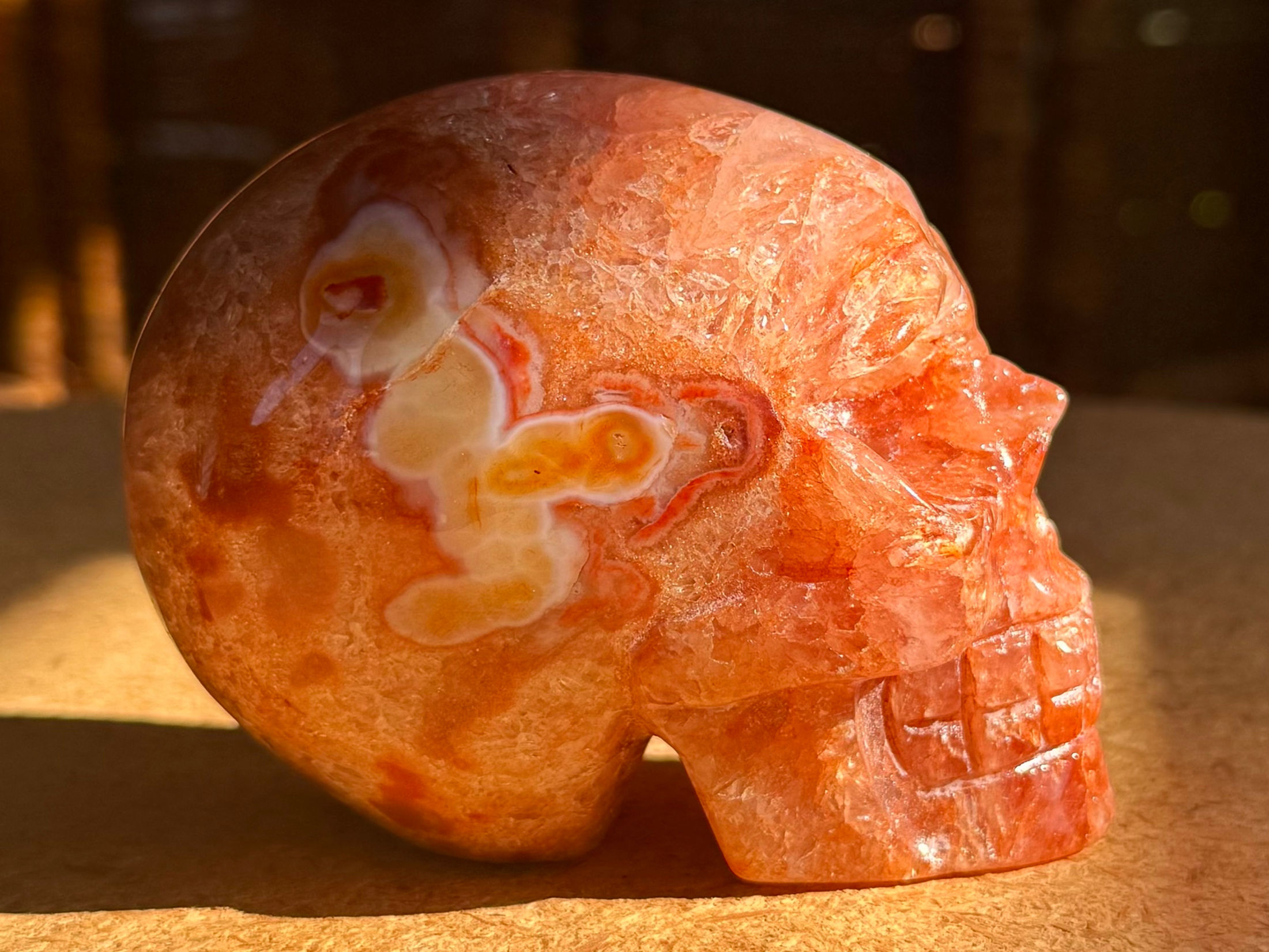 Carnelian Skull