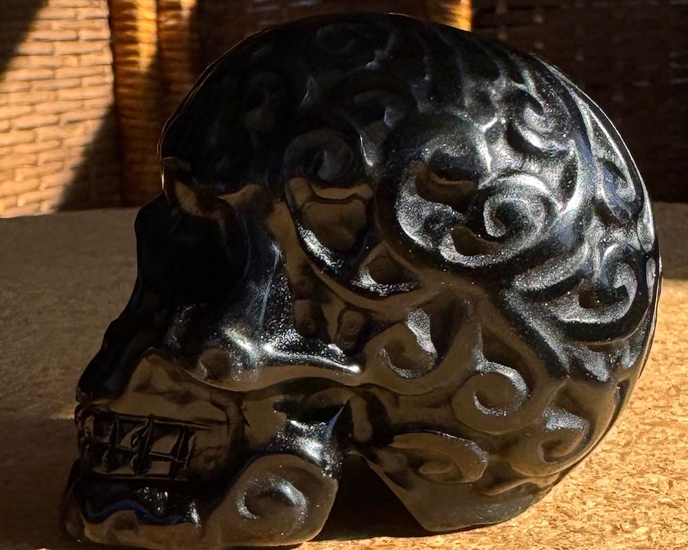 Thumbnail: Black Onyx Alien Skull