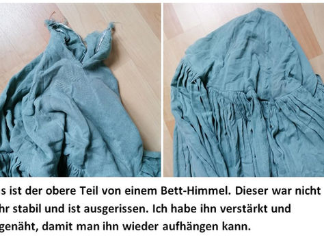 Betthimmel Reparatur