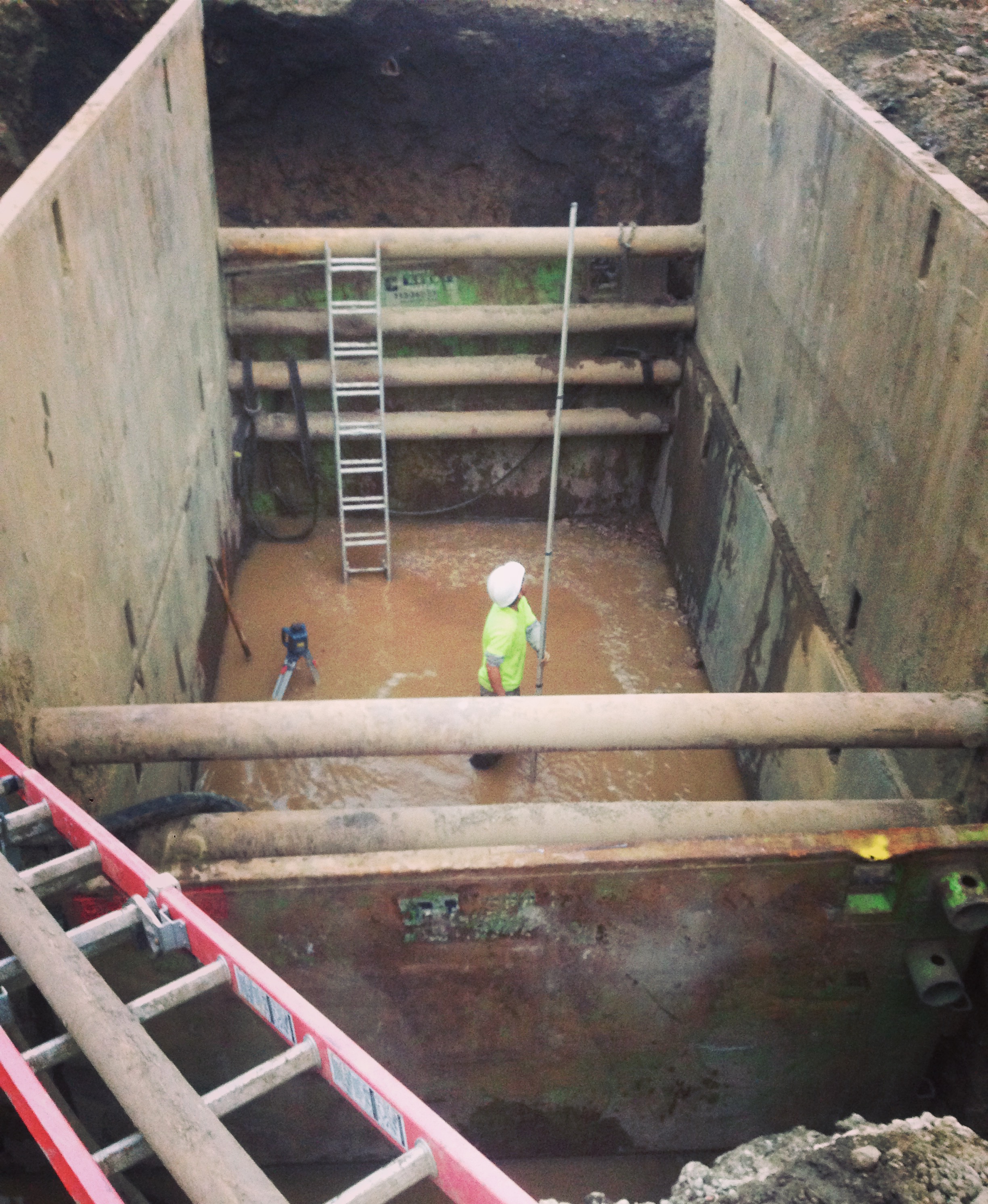 Excavation - commercial rain system